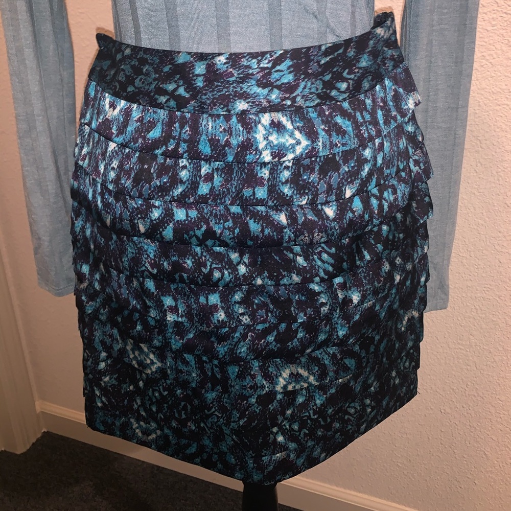 2/$20 Satin leopard print mini skirt